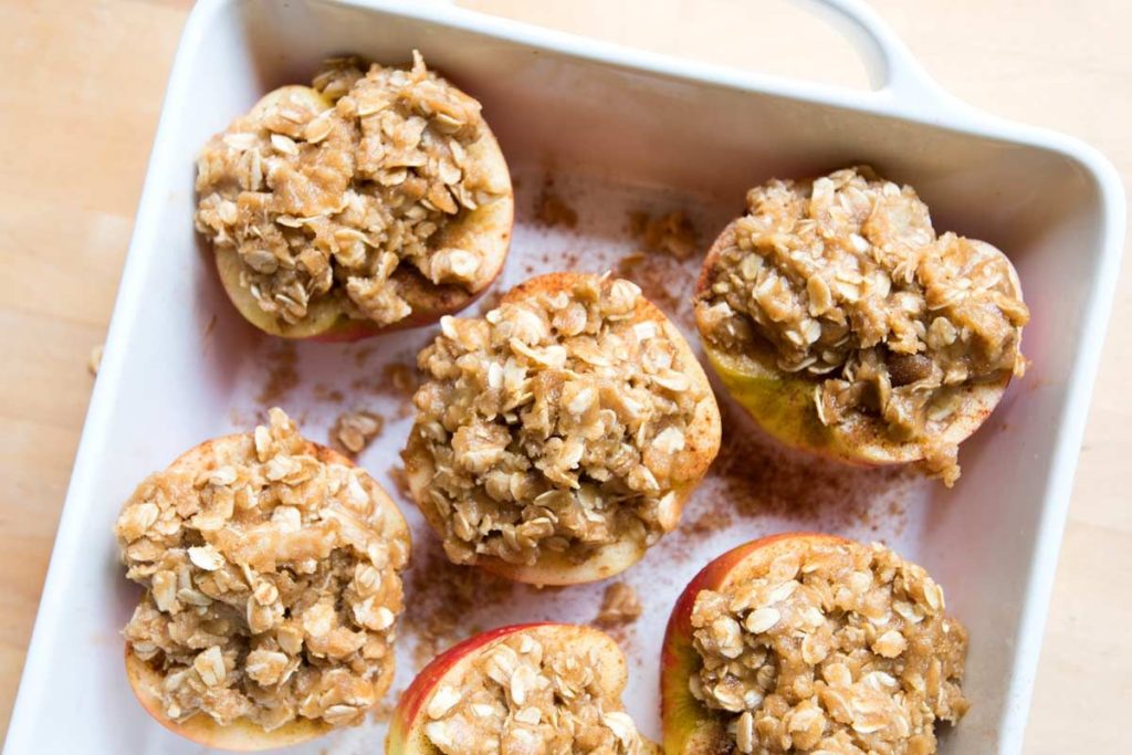 Baked Apples With Oatmeal Crisp Topping Andrea Hill Holistic Nutrition 